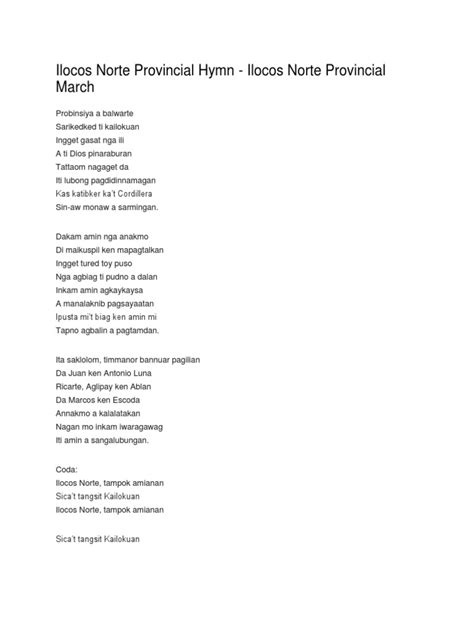 npti hymn lyrics|Ilocos Norte Provincial Hymn .